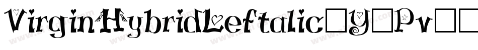 VirginHybridLeftalic-Y7Pv字体转换