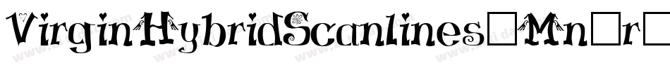 VirginHybridScanlines-Mn3r字体转换
