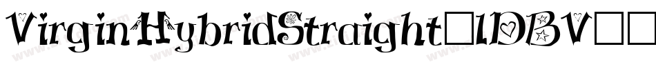 VirginHybridStraight-lDBV字体转换