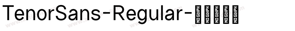 TenorSans-Regular字体转换