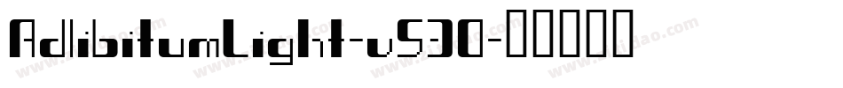 AdlibitumLight-v53O字体转换