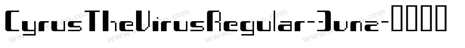 CyrusTheVirusRegular-3vnz字体转换