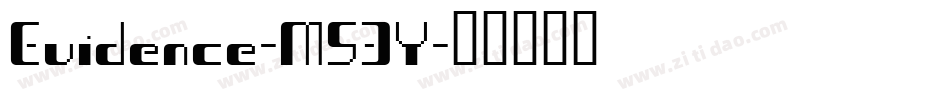 Evidence-M53Y字体转换