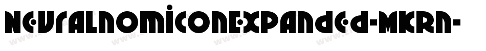 NeuralnomiconExpanded-MKRn字体转换