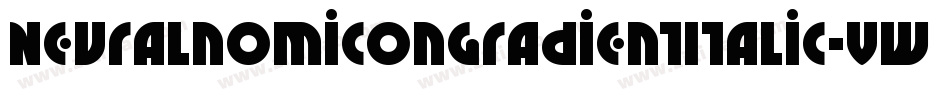 NeuralnomiconGradientItalic-vwL4字体转换