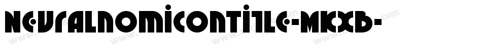 NeuralnomiconTitle-MKxB字体转换