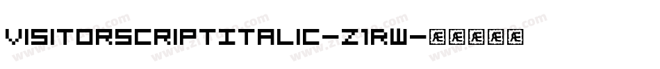 VisitorScriptItalic-z1Rw字体转换