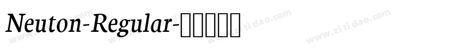 Neuton-Regular字体转换