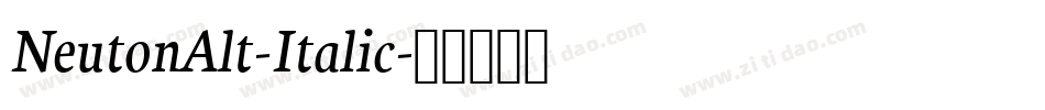 NeutonAlt-Italic字体转换