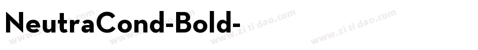 NeutraCond-Bold字体转换