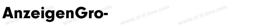 AnzeigenGro字体转换