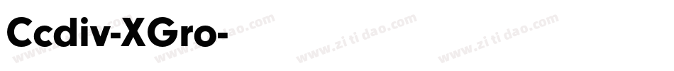 Ccdiv-XGro字体转换