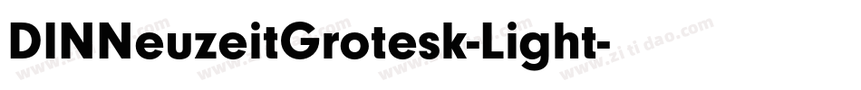 DINNeuzeitGrotesk-Light字体转换