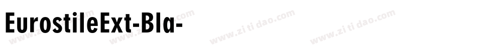 EurostileExt-Bla字体转换