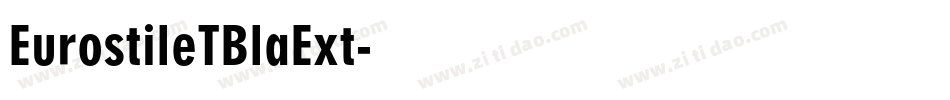EurostileTBlaExt字体转换