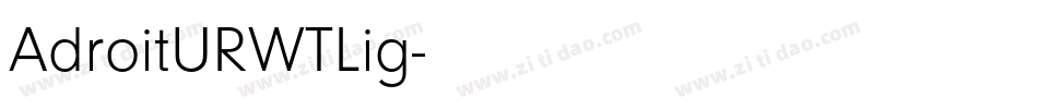 AdroitURWTLig字体转换