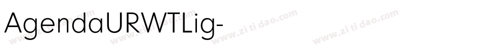 AgendaURWTLig字体转换