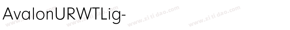 AvalonURWTLig字体转换
