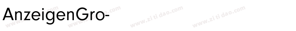 AnzeigenGro字体转换