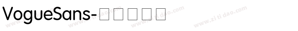 VogueSans字体转换