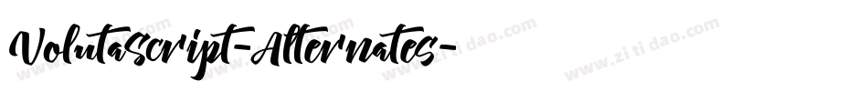 VolutaScript-Alternates字体转换