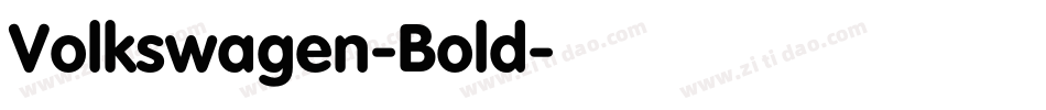 Volkswagen-Bold字体转换