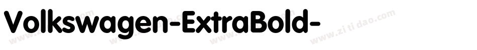 Volkswagen-ExtraBold字体转换