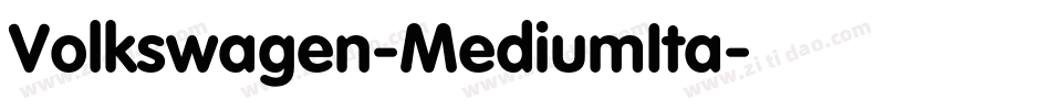 Volkswagen-MediumIta字体转换