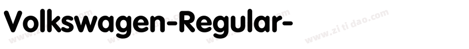 Volkswagen-Regular字体转换