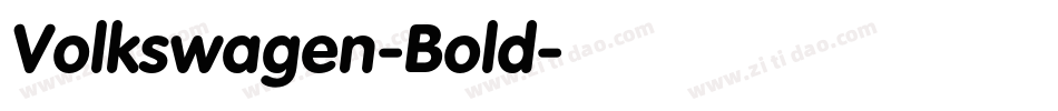 Volkswagen-Bold字体转换