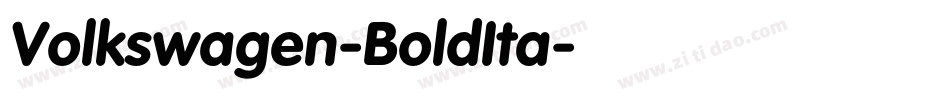 Volkswagen-BoldIta字体转换
