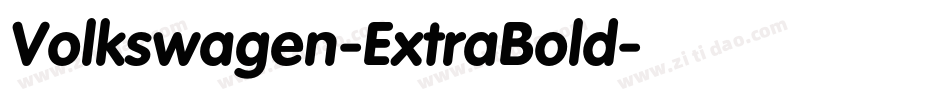 Volkswagen-ExtraBold字体转换