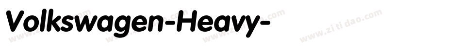Volkswagen-Heavy字体转换