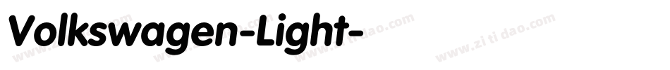 Volkswagen-Light字体转换