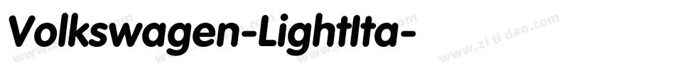 Volkswagen-LightIta字体转换