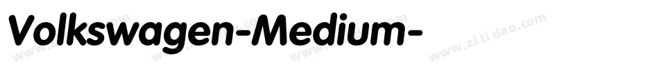Volkswagen-Medium字体转换
