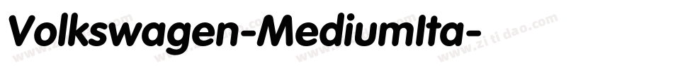 Volkswagen-MediumIta字体转换