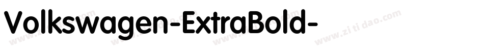Volkswagen-ExtraBold字体转换