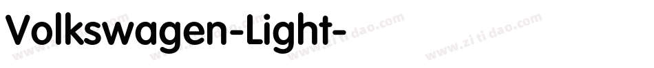Volkswagen-Light字体转换