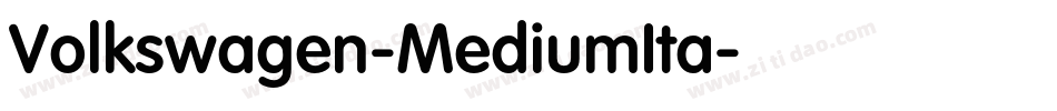 Volkswagen-MediumIta字体转换