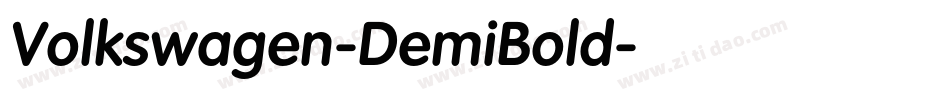 Volkswagen-DemiBold字体转换