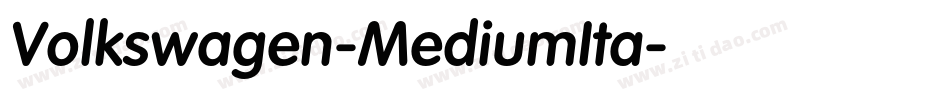 Volkswagen-MediumIta字体转换