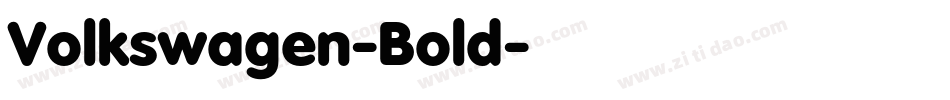Volkswagen-Bold字体转换