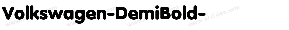 Volkswagen-DemiBold字体转换
