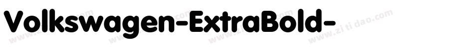 Volkswagen-ExtraBold字体转换