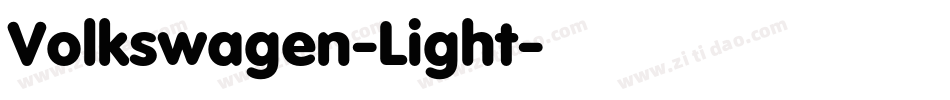 Volkswagen-Light字体转换