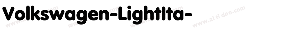 Volkswagen-LightIta字体转换