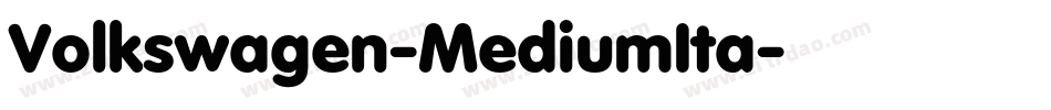 Volkswagen-MediumIta字体转换