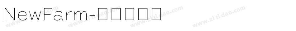 NewFarm字体转换