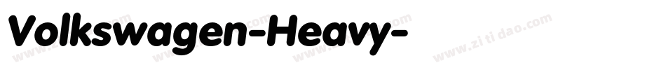 Volkswagen-Heavy字体转换